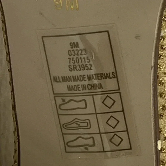 Pierre Dumas Womens 9M Gold Peep Toe Anklet Booties Rhinestones Zipper Closure - Picture 12 of 16